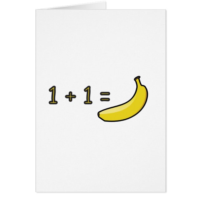 1 + 1 = Banane (Vorne)