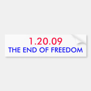 1.20.09, DAS ENDE DER FREIHEIT AUTOAUFKLEBER
