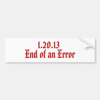 1.20.13, Ende eines Fehlers Autoaufkleber