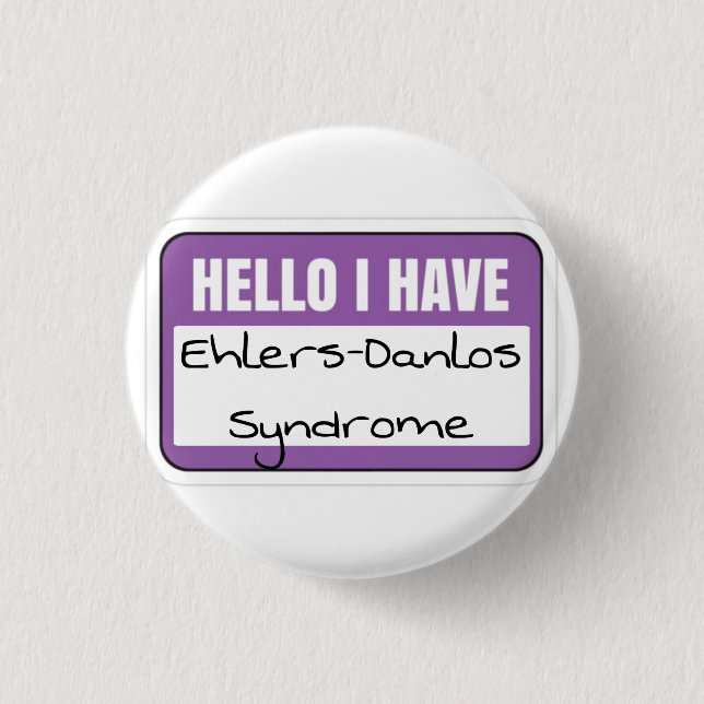 1,25" Abzeichen - ehlers-danlos - Syndrom Button (Vorderseite)
