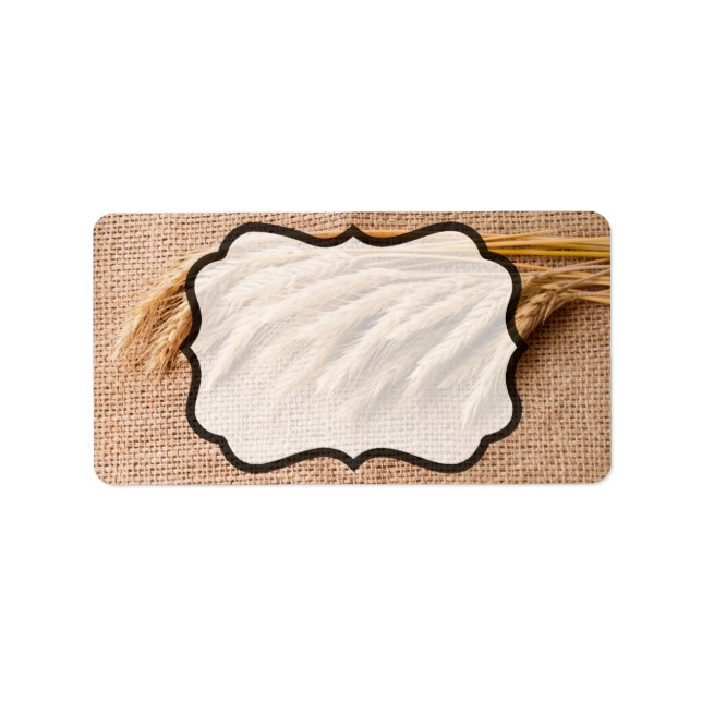 1,25 po x 2,75 po Adresse postale Étiquette Blé su (Devant)