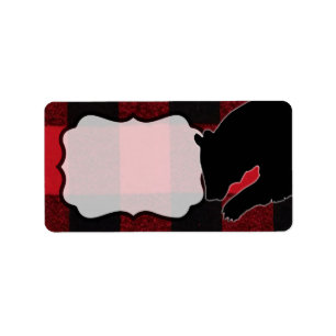 1.25"x2.75" Business-Mailing-Adressen Label Red Bu Adressaufkleber