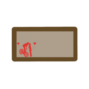 1.25"x2.75" E-Mail-Adresse Teen Liebe Couple Adressaufkleber