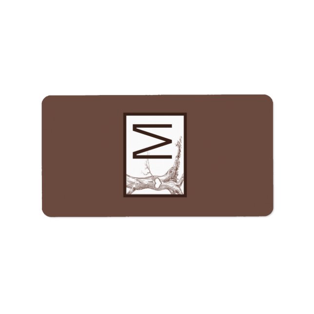 1,25"x2,75" Hershey-Miniaturfallbaum Adressaufkleber (Vorne)