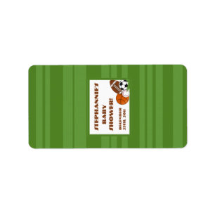 1,25"x2,75" Hershey's Miniatur All Star Green Adressaufkleber