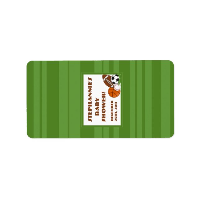 1,25"x2,75" Hershey's Miniatur All Star Green Adressaufkleber (Vorne)