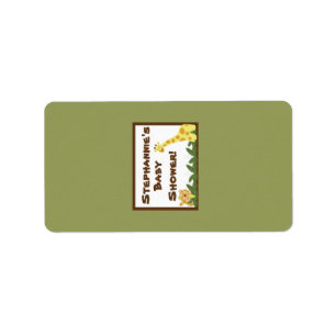 1,25"x2,75" Hershey's Miniatur-Dschungelbabys Adressaufkleber