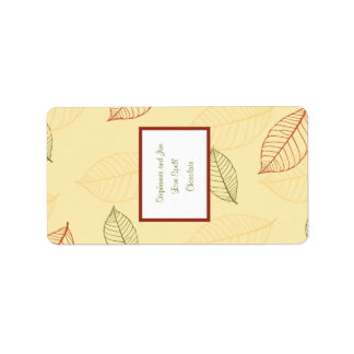 1,25"x2,75" Hersheys Miniatur-Herbstlaub Adressaufkleber