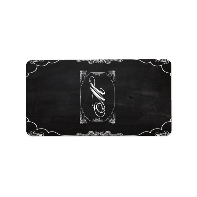 1,25"x2,75" Hershey's Miniatur Moderne Chalkboard Adressaufkleber (Vorne)