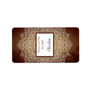 1,25"x2,75" Hersheys Miniatur Tief marokkanisches Adressaufkleber