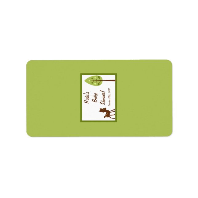 1,25"x2,75" Hershey's Miniaturwaldlandfreunde Adressaufkleber (Vorne)