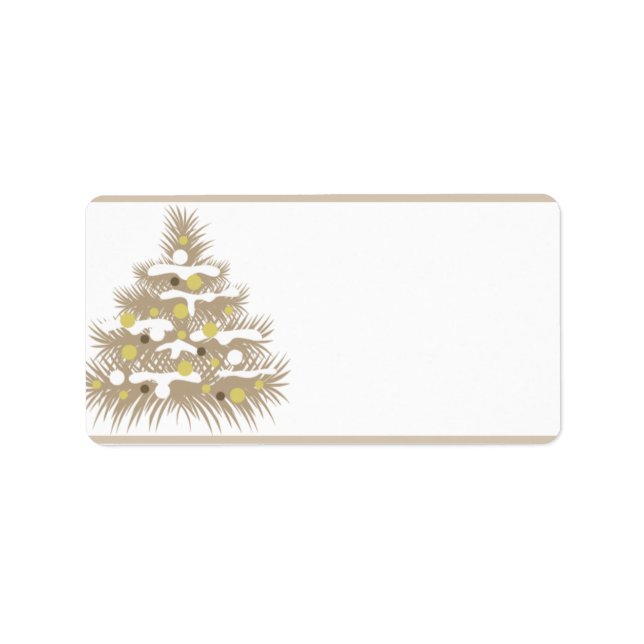 1.25" x2.75" Mailing-Adresse Altstadt Weihnachten Adressaufkleber (Vorne)