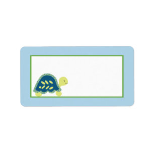 1.25"x2.75" Mailing-Adresse Blaumeerschildkröten Adressaufkleber