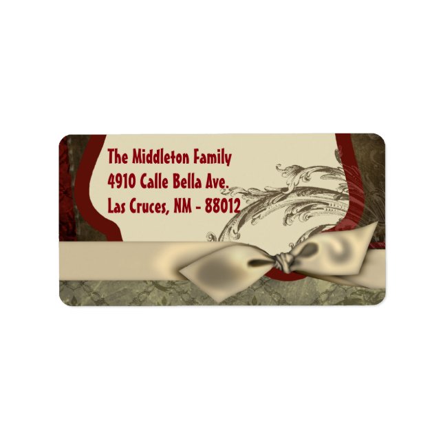 1.25"x2.75" Weihnachts XMAS-Mailingadresse Adressaufkleber (Vorne)
