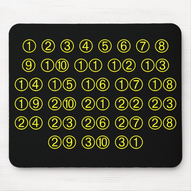 1 2 3 4 5 6 7 8 9 10 11 12 13 14 15 16 17 18 19... MOUSEPAD (Vorne)