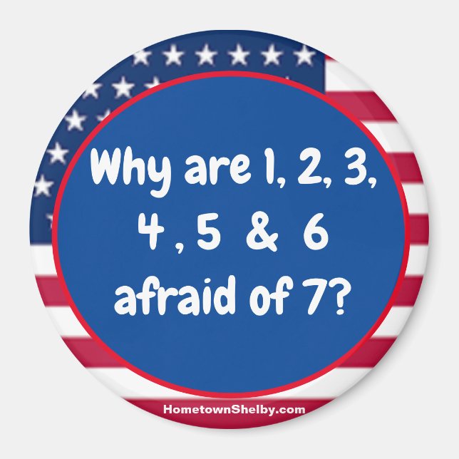 1 2 3 4 5 6 Patriotischer Magnet (Vorne)