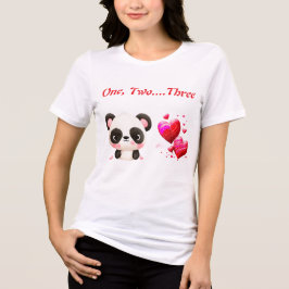 1,2,3 Ein Valentinstag Sonderdesign Tri-Blend Shirt