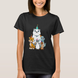 1 2 3 Geburtstag Tiere Kindergeburtstag Party T-Shirt