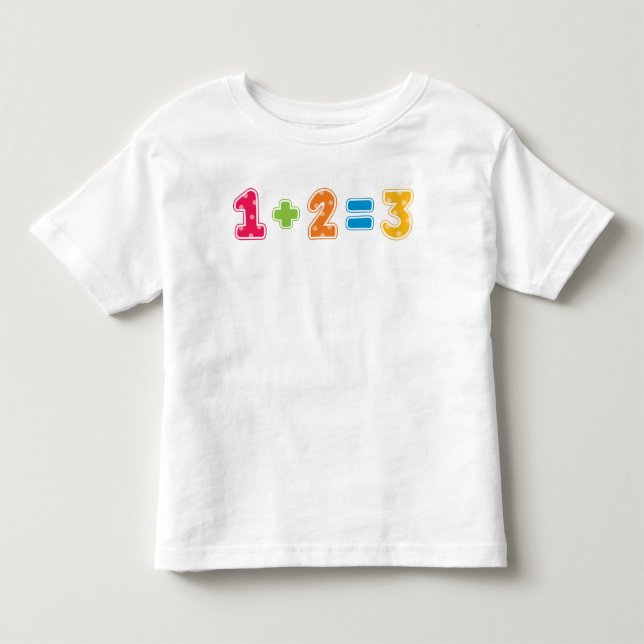 1+2=3 KLEINKIND T-SHIRT (Vorderseite)