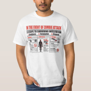 1-2-3 Schritte für Zombie-Angriff T-Shirt