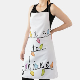 1, 2, 3.. Shine Baby Schürze