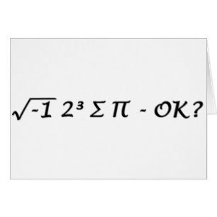 ³ √-1 2 ∑ ∏ - ich aß irgendein Torten-O.K.?