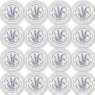 1,33" Lip Balm 0,5 oz Metallbehältnis-Etikett Aufkleber