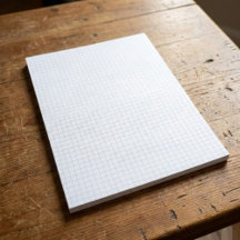 1/4 in Large Graph Paper Note Pad (Grid / Squares)