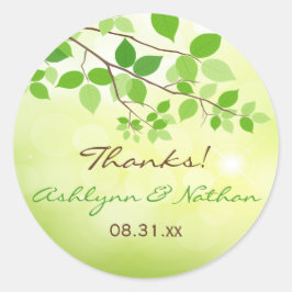 1.5" Aufkleber für die Gastgeschenk Hochzeit von R