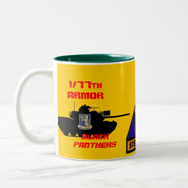 1/77th Tasse en acier de tigres de panthères (Gauche)