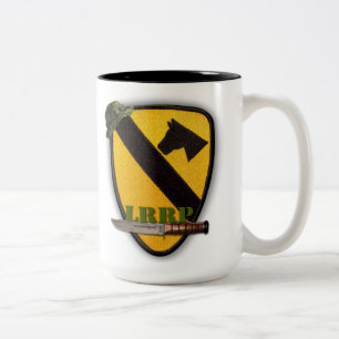 1. 7. Kavallerieabteilung Luftkav Veteranen Zweifarbige Tasse