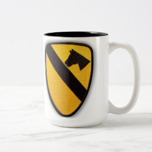 1. 7. Kavallerieabteilungsluft cav Zweifarbige Tasse