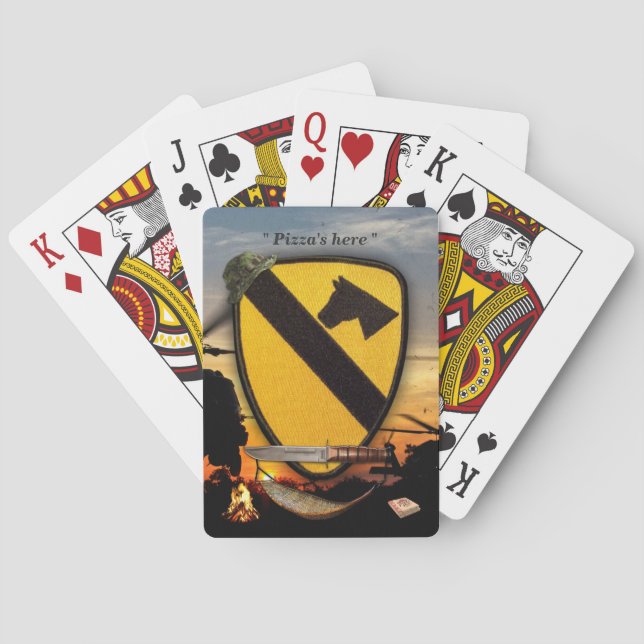 1. 7. Kavalleriefort- hoodluft cav Spielkarten (Rückseite)
