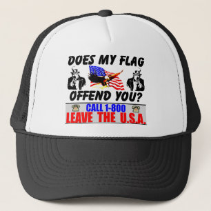 1-800 verlassen Sie die USA Truckerkappe