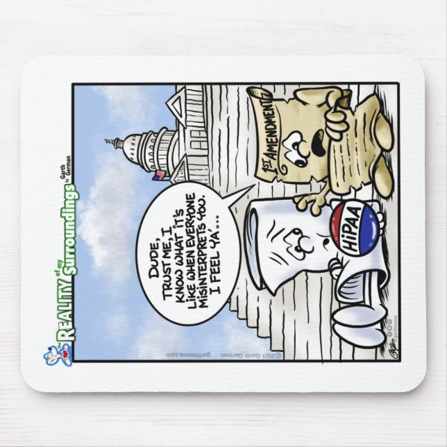 1. Änderung des HIPAA: Fehlverstanden Maus-Pad Mousepad (Vorne)
