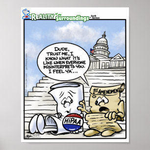 1. Änderung des HIPAA Missverständliches Poster