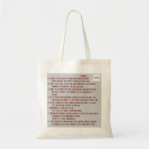 1-AQUARIUS 20 janvier - 18 février sac fourre-tou