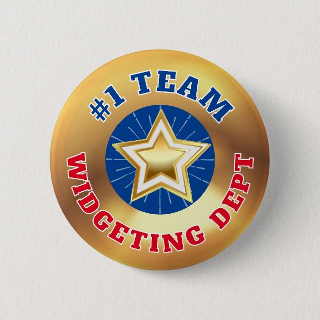 #1 Auszeichnung für Teamwork Mitarbeiter Button (Vorderseite)