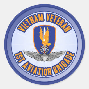 1. Avn Bde Master Aviator Runder Aufkleber