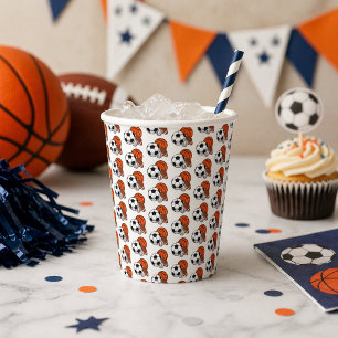 1 Ball Sports Theme Boy's 1. Geburtstag Pappbecher