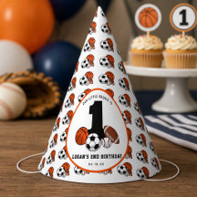 1 Ball Sports Theme Boy's 1. Geburtstag