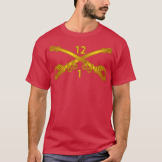 1. Bataillon 12. Kavalleriezweig mit Txt T-Shirt