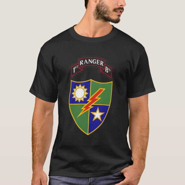 1. Bataillon 75. Ranger Regit T-Shirt (Vorderseite)