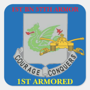 1. BATTALION 37. ARMOR 1. ARMORED STICKERS
