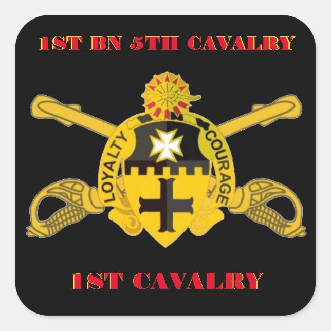 1. BATTALION 5. CAVALRY 1. CAVALRY STICKERS (Vorderseite)
