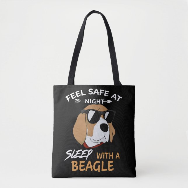 1 Bei Nachtruhe mit Beagle sicher sein Tasche (Vorderseite)
