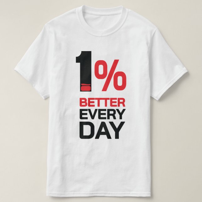 1% besser  T-Shirt (Design vorne)