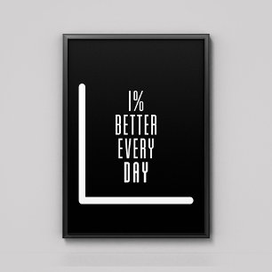 1% Bessere Leinwand Motivierend Mauer Kunst