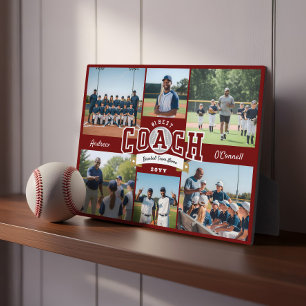 #1 Bester Trainer Team-Fotocollage Würdigungsgesch Fotoplatte