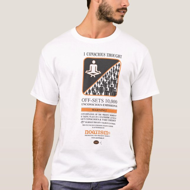 1 bewusstes Gedanken-T-Shirt T-Shirt (Vorderseite)